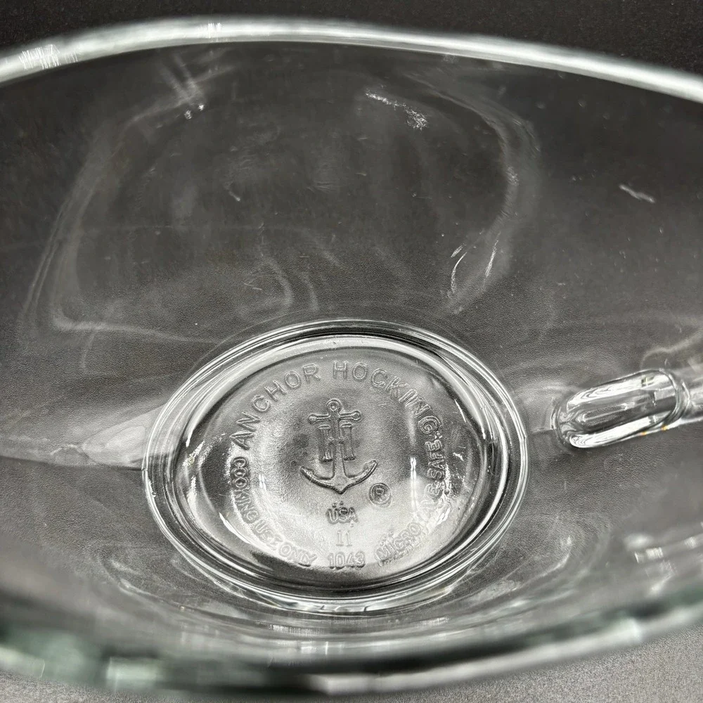 Anchor Hocking Clear Glass‎ Gravy Boat